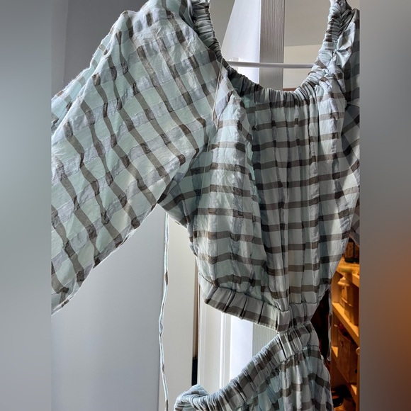 Significant Other Enily Check-Cut Midi Dress - Picture 2 of 5